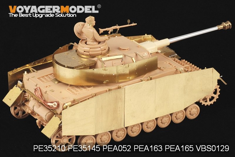 Voyager modèle PEA165 Panzer allemand de la seconde guerre mondiale.IV Ausf.H/J schürzen (pour TAMIYA 35209 35181) 1/35 – image 8