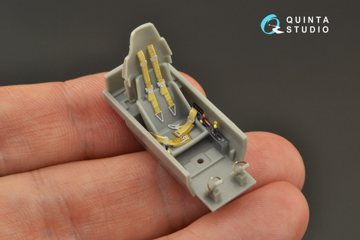 Quinta Studio QD48271 Hs 129B-2 3D-Printed &amp;amp; coloured Interior on decal paper (Hasegawa) 1/48 – immagine 4