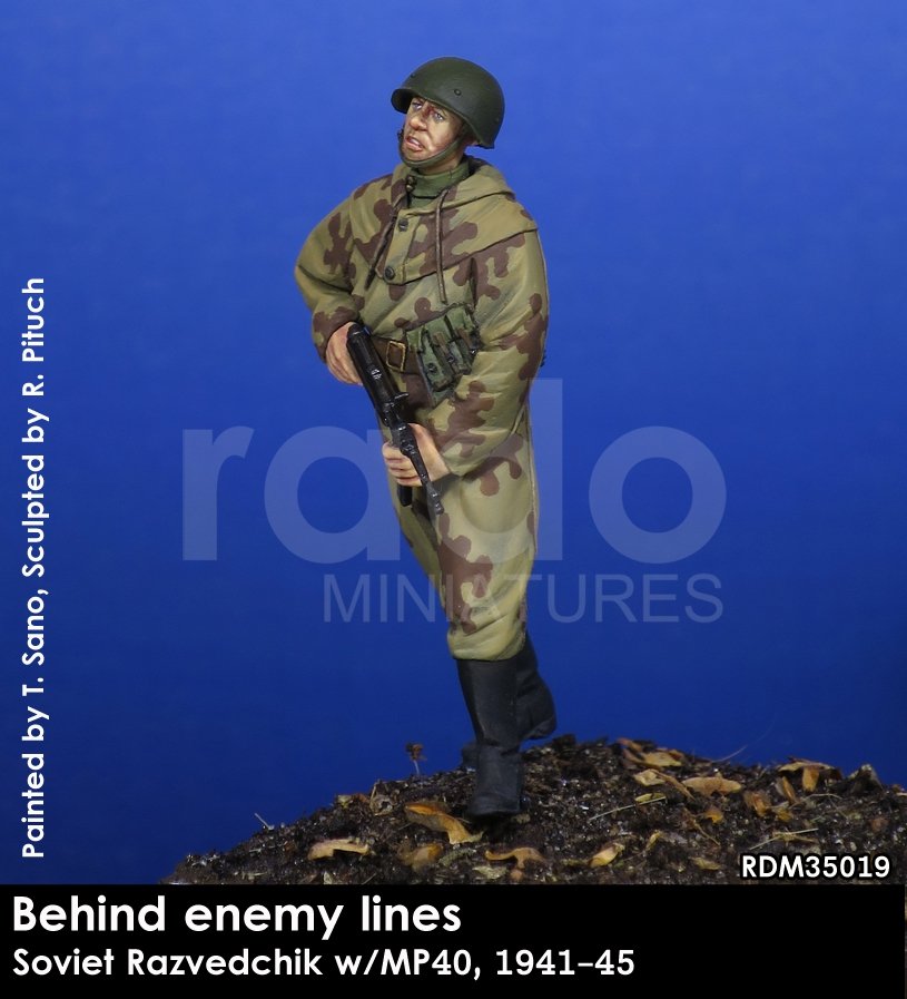 RADO Miniatures RDM35019 Soviet Razvedchik w/MP40, (1941-45) 1/35 – Bild 2