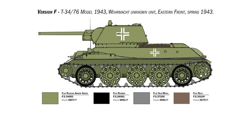 Italeri 6570 T-34/76 mod. 1943 1/35 – image 9