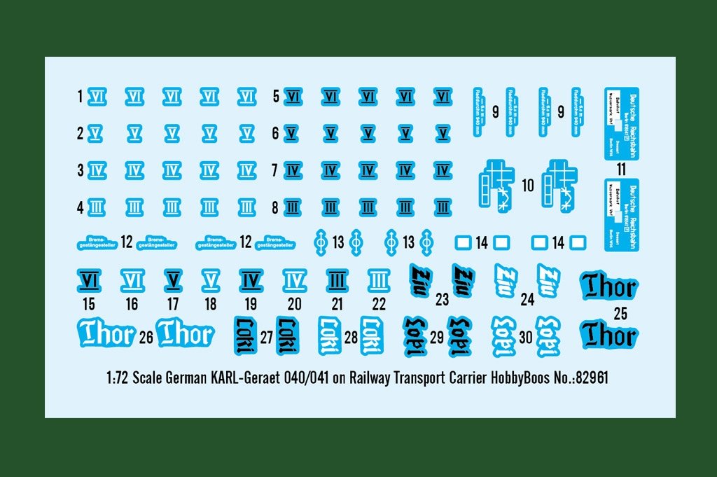 Hobby Boss 82961 German KARL-Geraet 040/041 on Railway Transport Carrier 1/72 – Bild 3