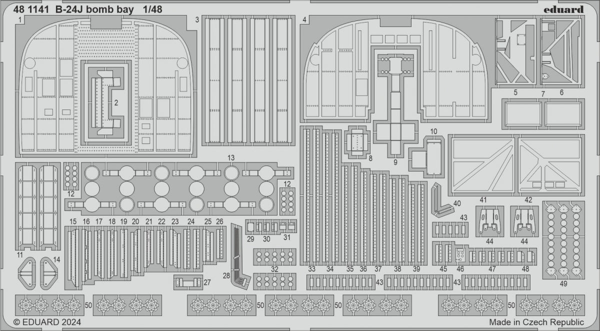Eduard BIG49424 B-24J PART II HOBBY BOSS 1/48 – immagine 3