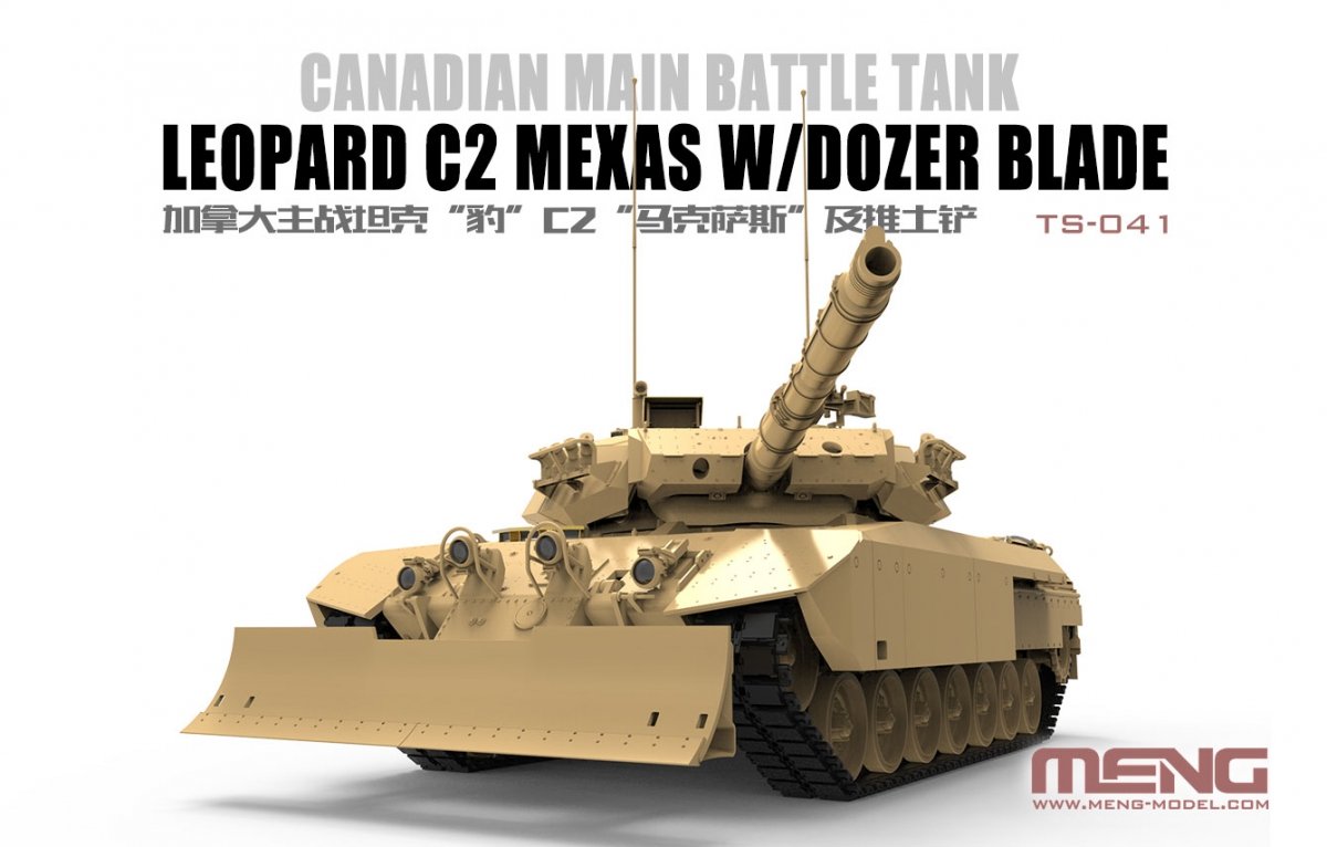 Maquette Meng TS-041 Leopard C2 Mexas avec lame de bulldozer 1/35 – image 3