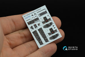 Quinta Studio QD48223 F-104S/ASA 3D-Printed &amp;amp; coloured Interior on decal paper (Kinetic) 1/48 – immagine 3