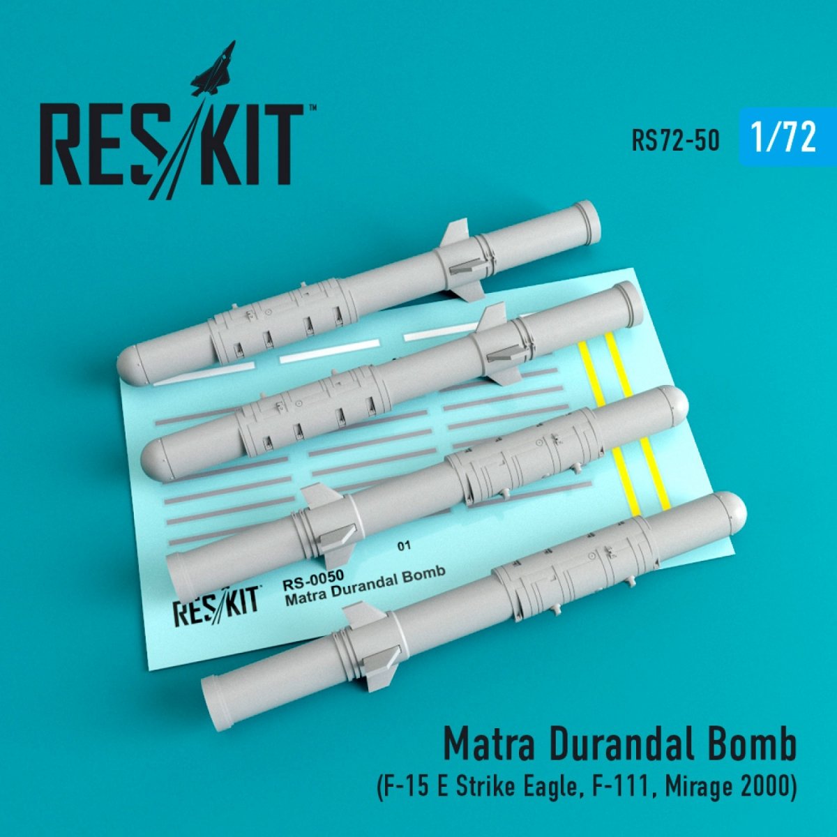 RESKIT RS72-0050 MATRA DURANDAL BOMBS (4 PCS) 1/72