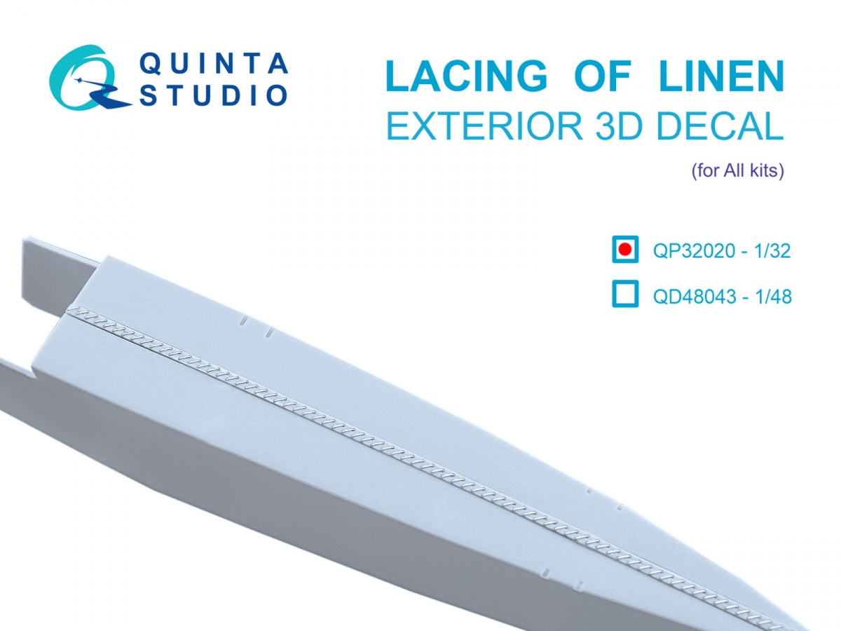 Quinta Studio QP32020 Laçage du lin (Tous les kits) 1/32 