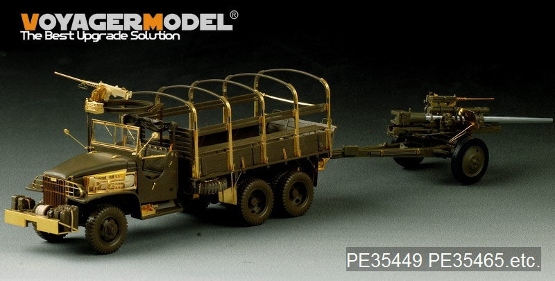 Voyager Model PE35449 WWII US 3inch M5 ATG/w M1 or 105mm Howitzer M2A1Carriage 2in1 For AFV CLUB 35S64 and 35160 1/35 – immagine 9