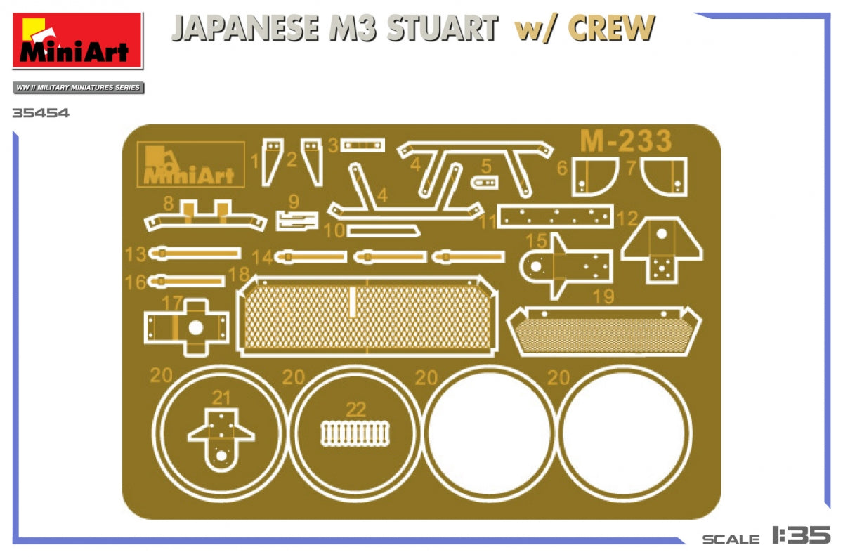 Miniart 35454 JAPANESE M3 STUART w/CREW 1/35 – zdjęcie 3