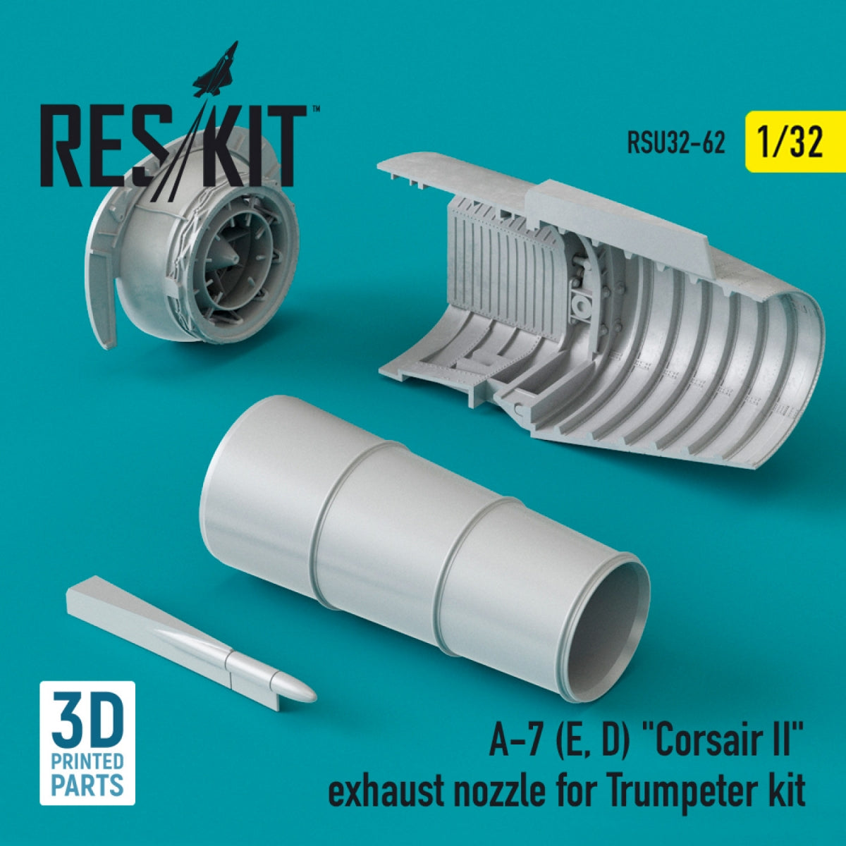 RESKIT RSU32-0062 A-7 (E, D) &amp;quot;CORSAIR II&amp;quot; EXHAUST NOZZLE FOR TRUMPETER KIT 1/32 – immagine 2