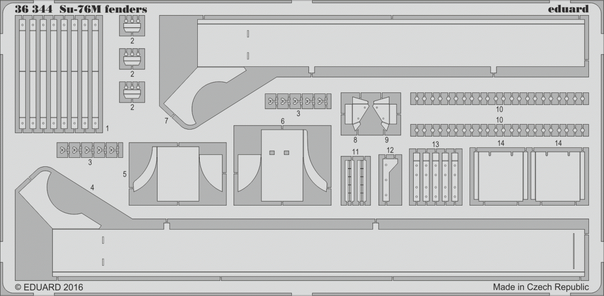 Eduard 36344 Su-76M fenders 1/35 Tamiya