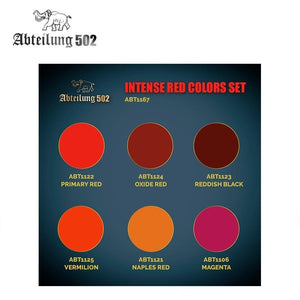 502 Abteilung ABT1167 – INTENSE RED COLORS SET (6pcs) – Bild 2