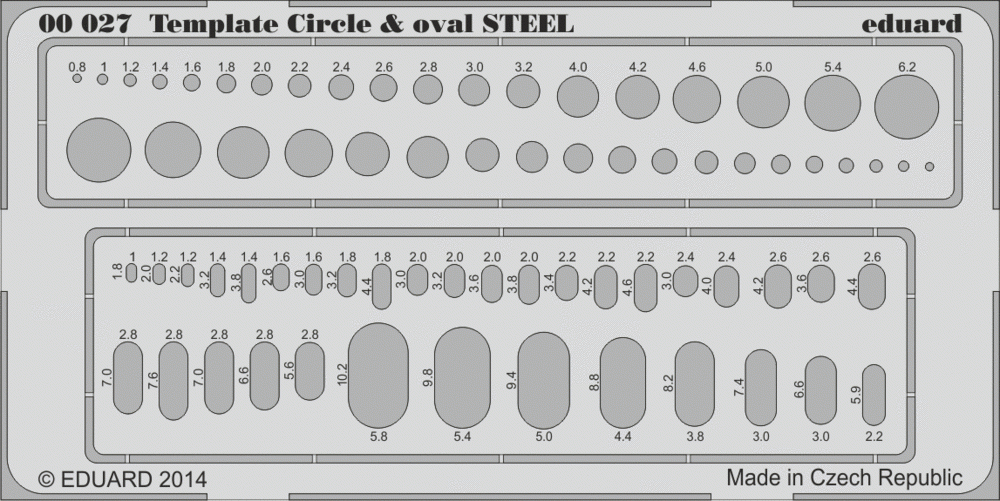 Eduard 00027 Circle &amp;amp; oval STEEL