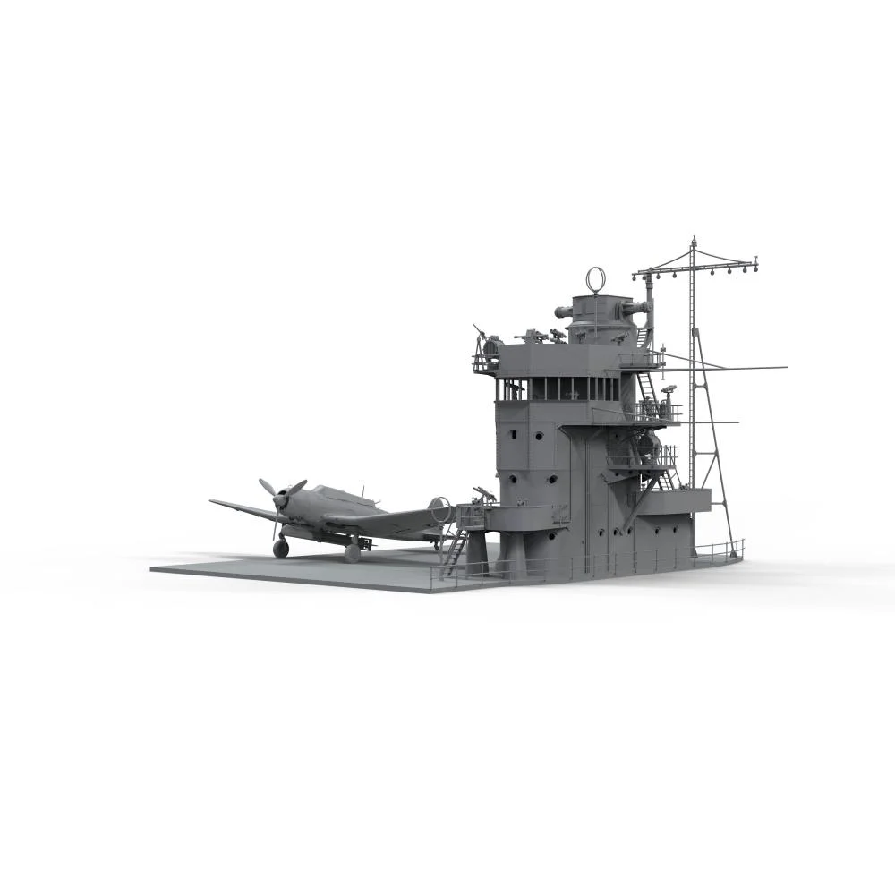 Border Model BSF-001 Akagi Bridge W/Flight Deck and Nakajima B5N2 Kate Combo 1/35 – immagine 4
