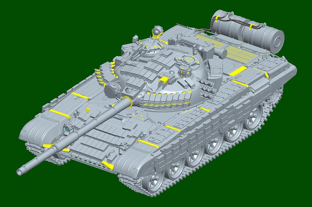 Trumpeter 09602 Soviet T-72 Ural with Kontakt-1 Reactive Armor 1/35 – immagine 5