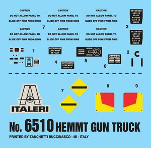 Italeri 6510 HEMTT Gun Truck 1/35 – immagine 4