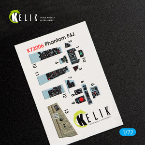 KELIK K72006 F-4J &amp;quot;PHANTOM II&amp;quot; INTERIOR 3D DECALS FOR FINEMOLDS KIT 1/72 – zdjęcie 4