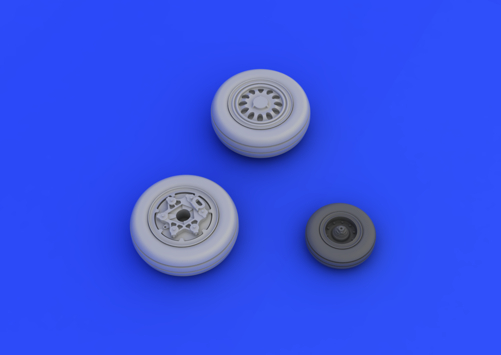 Eduard 672040 F-16CJ Block 50 wheels 1/72 (TAMIYA) – immagine 3