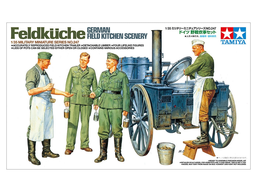 Tamiya 35247 German Field Kitchen Scenery 1/35 – immagine 2
