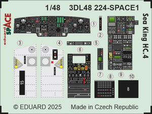 Eduard 3DL48224 Sea King HC.4 SPACE AIRFIX 1/48 – immagine 3