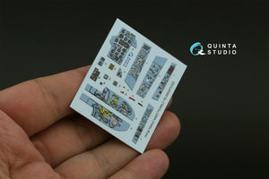 Quinta Studio QDS-48480 Su-17M4/Su-22M4 3D-Printed &amp;amp; coloured Interior on decal paper (Hobby Boss) (Small version) 1/48 – immagine 4