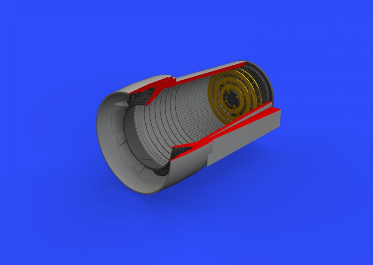 Eduard 648302 Crusader exhaust nozzle EDUARD, HASEGAWA 1/48 – immagine 4