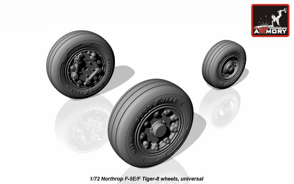 Armory Models AW72309 F-5E/F Tiger-II wheels 1/72 – imagen 4
