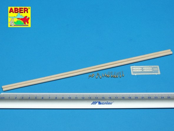 Aber 35D08 Telegraph - pillar set for 2 cross bars with 4 insulators each 1/35 – imagen 2