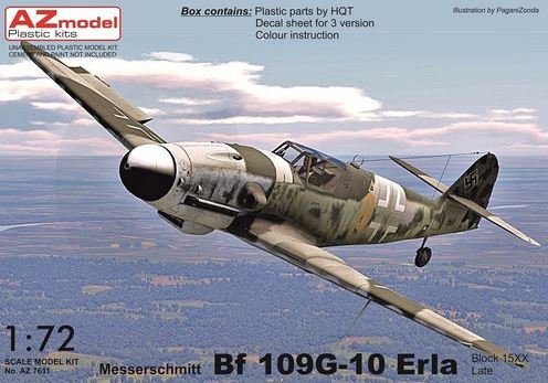 AZmodel AZ7611 Bf-109G-10 Erla Block 15XX late 1/72