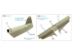 Quinta Studio QP48031 Yak-9T Flaps and panels (Zvezda) 1/48 – zdjęcie 2