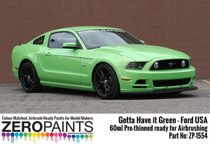 Zero Paints ZP-1554 Gotta Have it Green - Ford USA Paint 60ml
