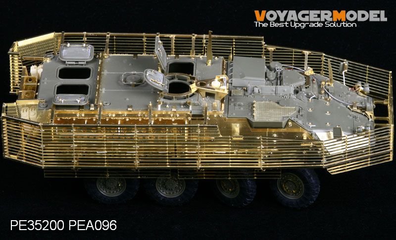 Voyager Model PE35200 Stryker M1126 w/Slat Armor (For AFV35126) include Slat Armor, Space Armor, Suspension cover 1/35 – immagine 4