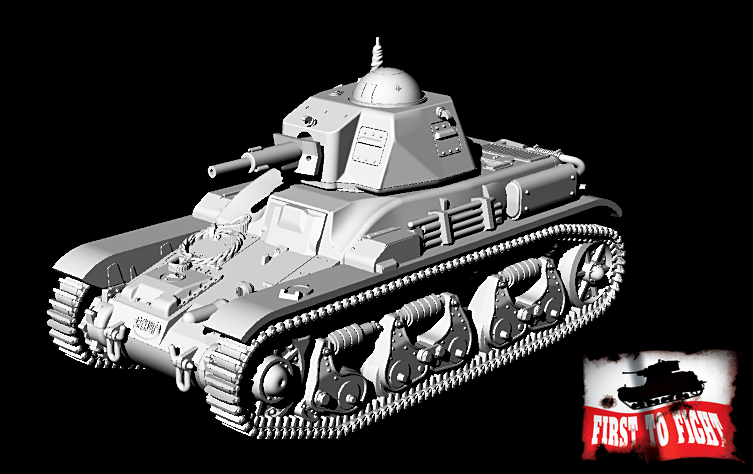 First To Fight PL096 Renault R39 z armatą 37mm SA38 1/72 – immagine 5