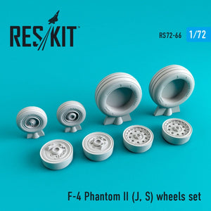RESKIT RS72-0066 F-4 (J,S) &amp;quot;PHANTOM II&amp;quot; WHEELS SET 1/72