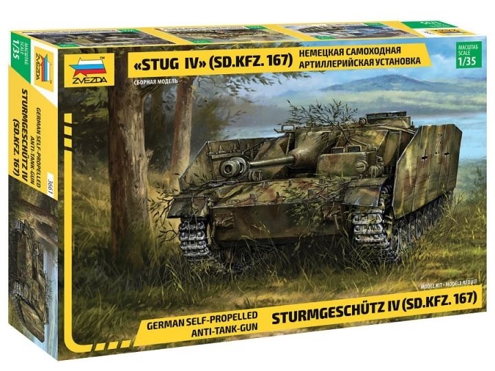 Zvezda 3661 Canon antichar automoteur allemand Sturmgeschütz IV (Sd.Kfz.167) 1/35