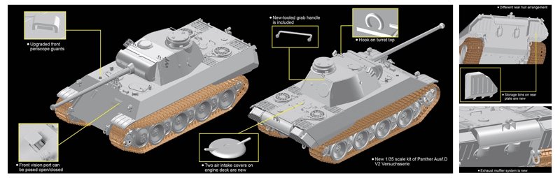 Dragon 6830 Panther Ausf.D V2 Veruchsserie 1/35 – image 2