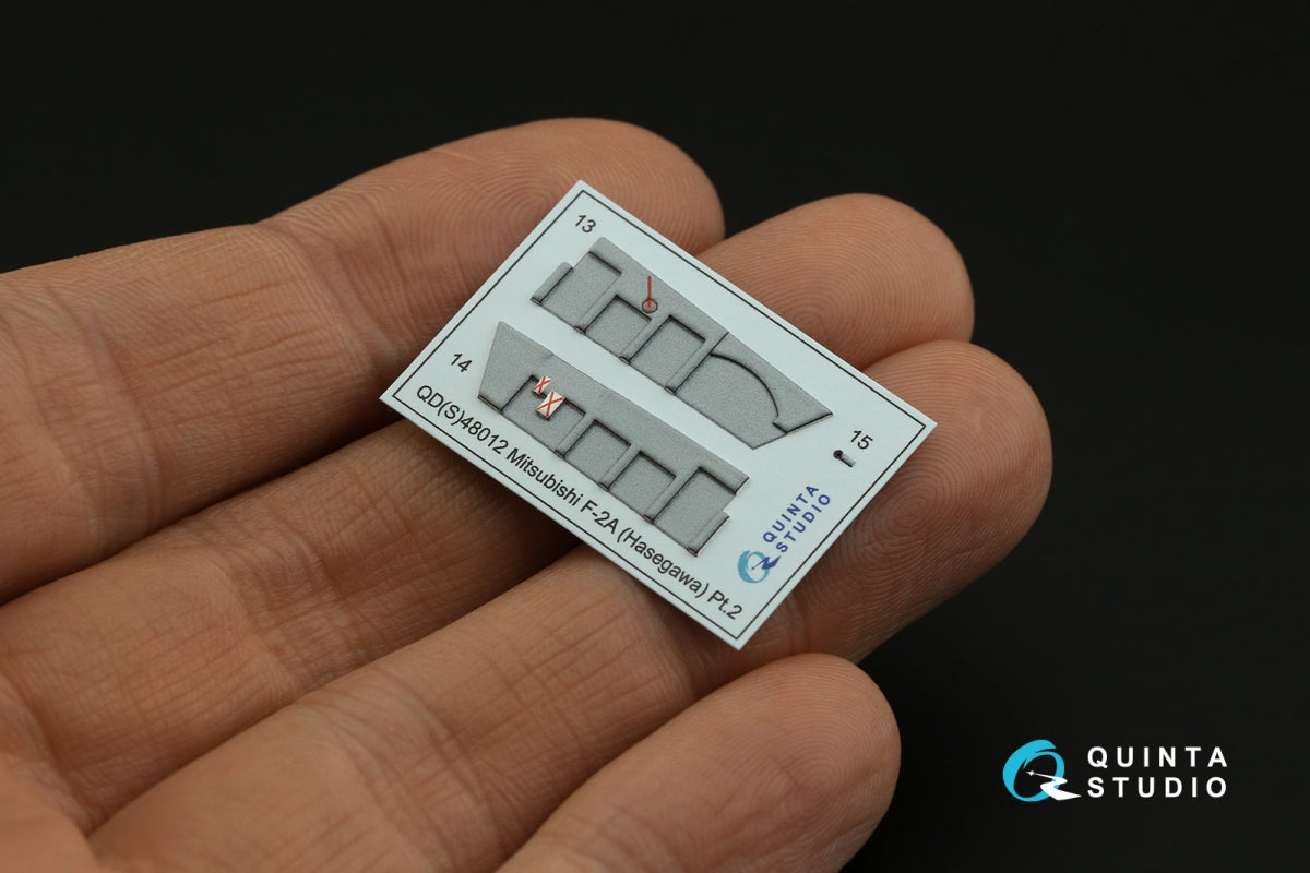 Quinta Studio QDS-48012 Mitsubishi F-2A 3D-Printed coloured Interior on decal paper (Hasegawa) (small version) 1/48 – zdjęcie 14