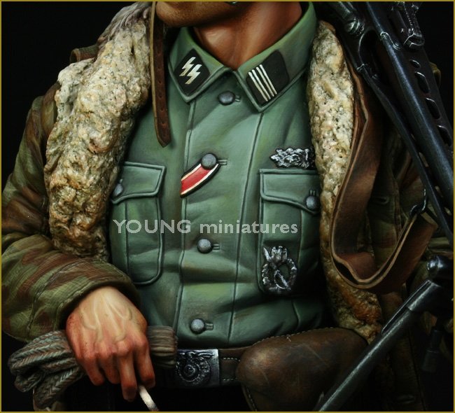 Young Miniatures YM1822 Waffen SS MG-42 Gunner Ardennes 1944 1/10 – zdjęcie 9