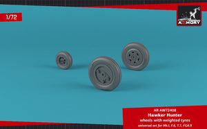 Armory Models AW72408 Hawker Hunter weighted wheels 1/72 – immagine 3