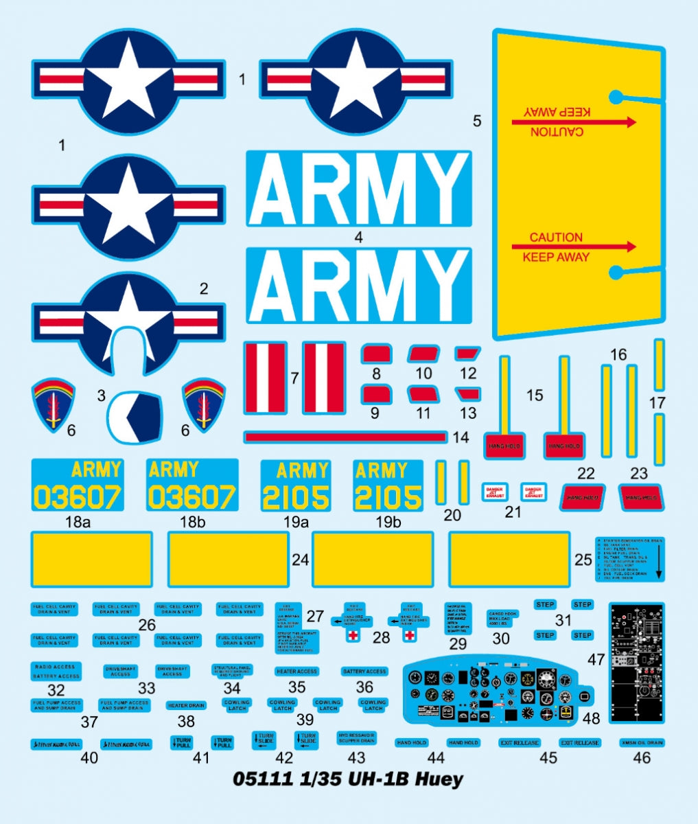 Trumpeter 05111 UH-1B Huey 1/35 – immagine 10