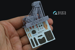 Quinta Studio QR+32037 K-36DM (initial release) ejection seat (for Su-17M3/M4/UM3/22, Su-24, MiG-29 9-12 Early aircraft) (All kits) 1/32 – immagine 2