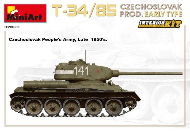 Miniart 37069 T-34/85 Czechoslovak Prod. Early Type 1/35 – Bild 11