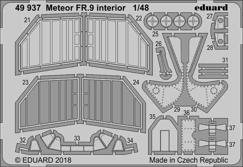 Eduard 49937 Meteor FR.9 interior AIRFIX 1/48 – image 2