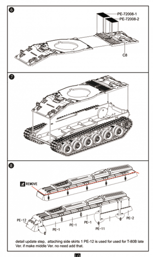 Modelcollect UA72193 Soviet T-80 Main Battle Tank 1970S-1990S N in1 1/72 – immagine 8