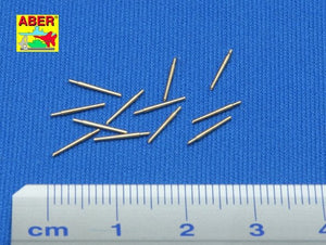 Aber 350L-03 Set of 12 pcs 127mm type 89 A/A short barrels for Japan ships 1/350 – immagine 2