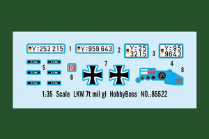 Hobby Boss 85522 LKW 7t mil gl 1/35 – zdjęcie 3