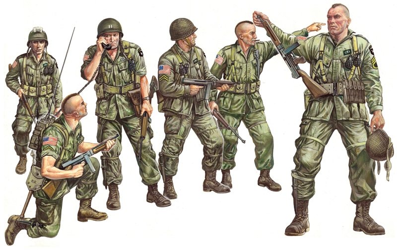 Italeri 0309 FIGURKI-US PARATROOPS (WWII) 1/35 – immagine 3
