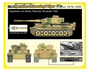Dragon 6328 WWII German Pz.Kpfw.VI Tiger I Early Production 501 abt Operation Ochsenkopf 1/35 – image 4