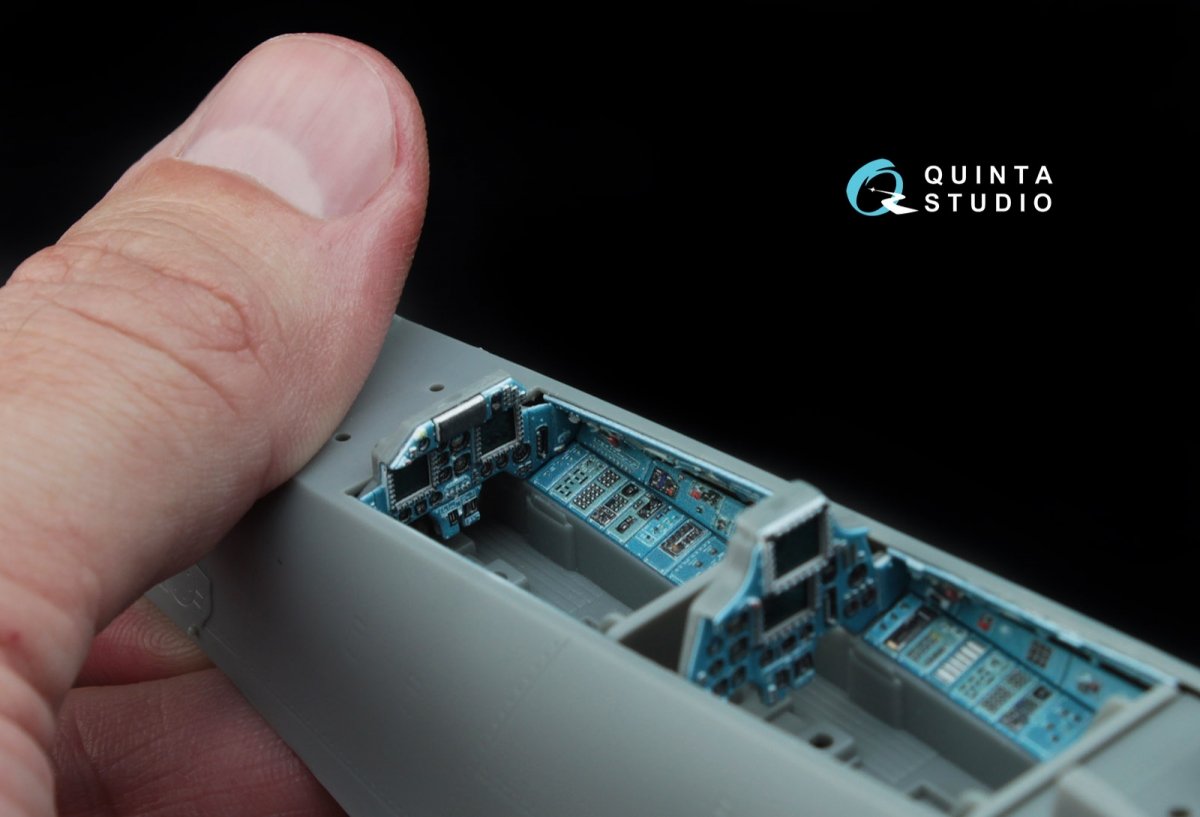 Quinta Studio QD48047 Su-30MKK 3D-Printed &amp;amp; coloured Interior on decal paper (for HobbyBoss kit) 1/48 – immagine 8