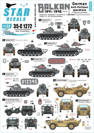Star Decals 35-C1272 Balkan WW2 #3 1/35