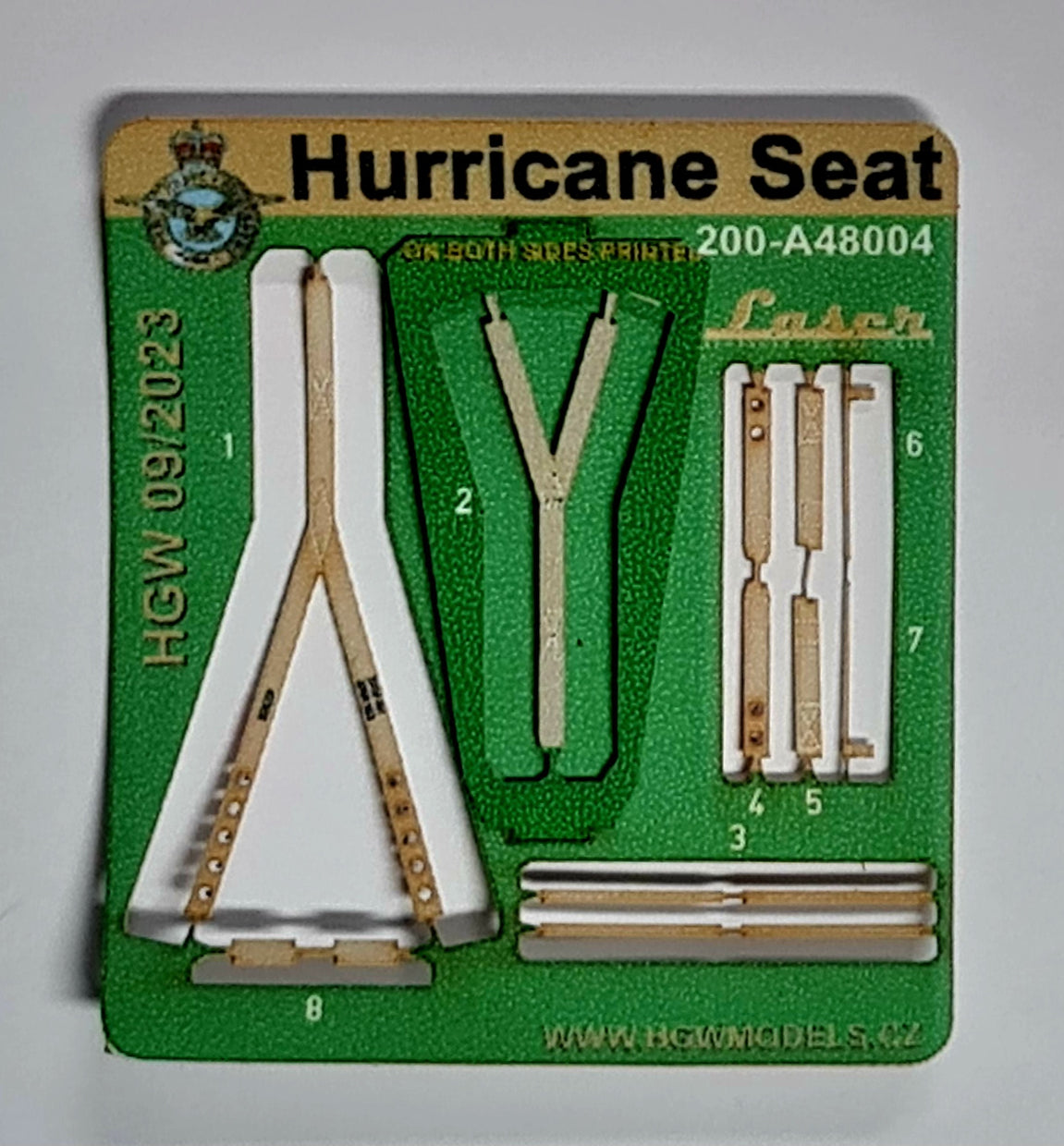 Art Scale Kit A48004 Hurricane Seat with Textile Seat Belts, Buckles and Gun Sight (Two Types) 1/48 – image 4